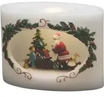 Konstsmide LED-Echtwachskerze in Wei&szlig; - (B)19 x (H)14 x (T)10 cm