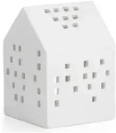 K&auml;hler Lichthaus "Urbania Classic" in Wei&szlig; - (B)9 x (H)9,5 x (T)7 cm