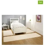 Hanse Home 3tlg. Set: Bettumrandung "Nasty" in Creme