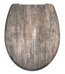Sch&uuml;tte WC-Sitz mit Absenkautomatik "Old wood" in Braun