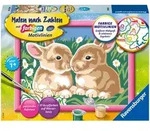 Ravensburger Malen nach Zahlen-Set: "Niedliche H&auml;schen" - ab 7 Jahren