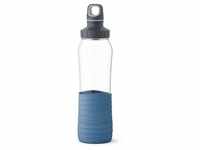 Emsa Trinkflasche "Drink2Go - Glas" in Blau - 700 ml