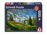 Schmidt Spiele 1.000tlg. Puzzle "Frühlingsallee zur Tulpenblüte" - ab 12...