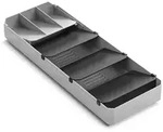 metaltex Besteck-Organizer ''Uni-Fit'' in Grau - (B)15 x (H)6 x (T)40 cm