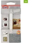 Dr. Oetker 2er-Set: Glasmarker in Wei&szlig; - (H)13 cm