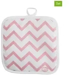 Dr. Oetker 2er-Set: Topflappen "Retro" in Rosa - (L)20 x (B)20 cm