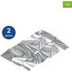 Wenko 2er-Set: Isolierschutz-Folien in Silber - (L)220 x (B)90 cm