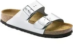 Birkenstock Pantoletten "Arizona" in Silber - Weite S - 36