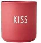 Design Letters Becher "Kiss" in Pink - 250 ml