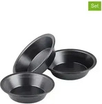 Dr. Oetker 3er-Set: Kuchenbleche "Classic" in Schwarz