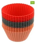 Dr. Oetker 12er-Set: Silikon-Muffinformen "FlexxLov" in Rot - &Oslash; 4 cm