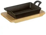K&uuml;chenprofi Servierpfanne in Schwarz - (L)20,5 x (B)12,5 cm