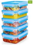 Emsa 5er-Set: Frischhaltedosen "Clip & Close" in Blau - 800 ml
