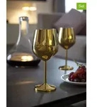 Echtwerk 6er-Set: Weingl&auml;ser in Gold - 500 ml