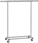 SONGMICS Kleiderst&auml;nder in Silber - (B)132 x (H)160 x (T)45,5 cm