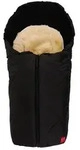 Kaiser Naturfellprodukte Babyschalen-Fu&szlig;sack "Little Sheepy" in Schwarz - (L)80 x