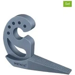 Wenko 2er-Set: T&uuml;rstopper "Multi-Stop" in Blaugrau - (B)12 x (H)8 x (T)2,5 cm
