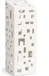 K&auml;hler Lichthaus "Urbania High building" in Wei&szlig; - (B)7,5 x (H)22 x (T)7,5 cm