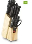 Echtwerk 14tlg. K&uuml;chenmesser-Set "Basic" in Schwarz