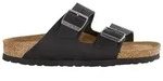 Birkenstock Leder-Pantoletten "Arizona" in Schwarz - 39