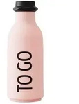 Design Letters Trinkflasche "To Go" in Rosa - 500 ml