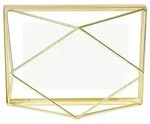 umbra Bilderrahmen "Prisma" in Messing - (B)20 x (H)15 x (T)7 cm