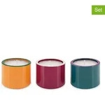 Remember 3er-Set: Teelichthalter in Orange - &Oslash; 7,5 cm
