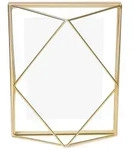 umbra Bilderrahmen "Prisma" in Messing - (B)18 x (H)23 x (T)7 cm