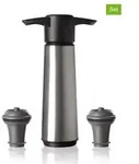 Vacu Vin 3tlg. Weinpumpen-Set in Silber