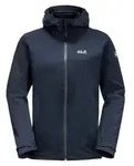 Jack Wolfskin Regenjacke "Pack & Go" in Dunkelblau - S