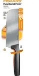 Fiskars Nakiri-Messer "Functional Form" in Schwarz - (H)28 cm