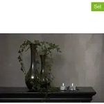 Best Season 2er-Set: LED-Teelichter "Flame Marble" in Grau - (H)6 x &Oslash; 5,5 cm