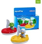Aquaplay 4tlg. Set: 2 Segelboote und 2 Spielfiguren - ab 3 Jahren