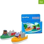Aquaplay 4tlg. Set: 2 Wasserboote und 2 Spielfiguren - ab 3 Jahren