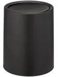 Wenko Schwingdeckeleimer "Atri" in Schwarz - 6 l