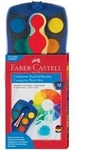Faber-Castell Deckfarbkasten "Connector" in Blau - 12 Farben