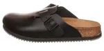 Birkenstock Leder-Clogs "Boston" in Schwarz - Weite S - 40