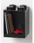 LEGO Wandregal "4 Knobs" in Schwarz - (B)15,9 x (H)47 x (T)16,1 cm