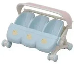 Sylvanian Families Sylvanian Families-Zubeh&ouml;r "Drillings-Kinderwagen" - ab 3 Jahren