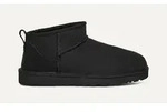 UGG Leder-Ankle-Boots "Classic Ultra Mini" in Schwarz - 42