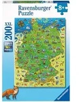 Ravensburger 200tlg. Puzzle "Bunte Deutschlandkarte" - ab 8 Jahren