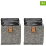 STORE IT 2er-Set: Organizer in Grau - (B)30 x (H)15 x (T)15 cm