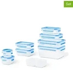 Emsa 9er-Set: Frischhaltedosen "Clip & Close Eco" in Blau