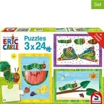 Schmidt Spiele 3x 24tlg. Puzzle "Raupe-Kokon-Schmetterling" - ab 3 Jahren