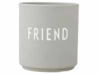 Design Letters Becher "Friend" in Grau - 250 ml