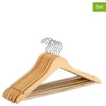 Wenko 8er-Set: Kleiderb&uuml;gel "Eco" in Beige - (B)45 x (H)23,5 cm