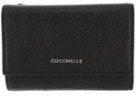 COCCINELLE Leder-Geldb&ouml;rse in Schwarz - (B)14 x (H)10 x (T)3 cm