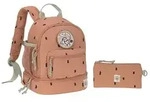 L&auml;ssig Rucksack "Happy Prints" in Orange - (L)24,5 x (B)15,5 x (H)27 cm