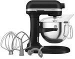 KitchenAid K&uuml;chenmaschine "Artisan" mit Sch&uuml;sselheber in Schwarz - 5,6 l