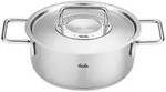 Fissler 2tlg. Set: Edelstahl-Bratentopf "Pure Collection" - &Oslash; 24 cm